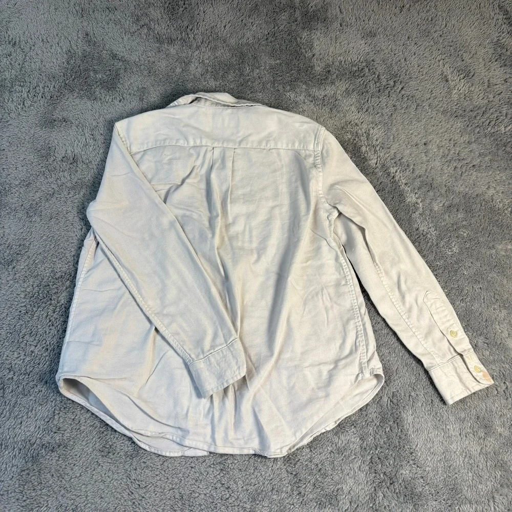 Ralph Lauren Performance Boys White Oxford Button Down Shirt Size 7 Long Sleeve